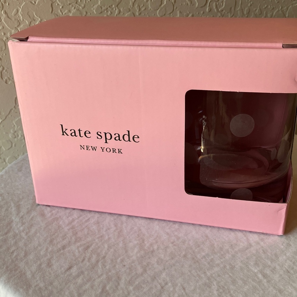 Kate Spade: Pearl Place Etched Dots Whiskey Glasses- Set of 2